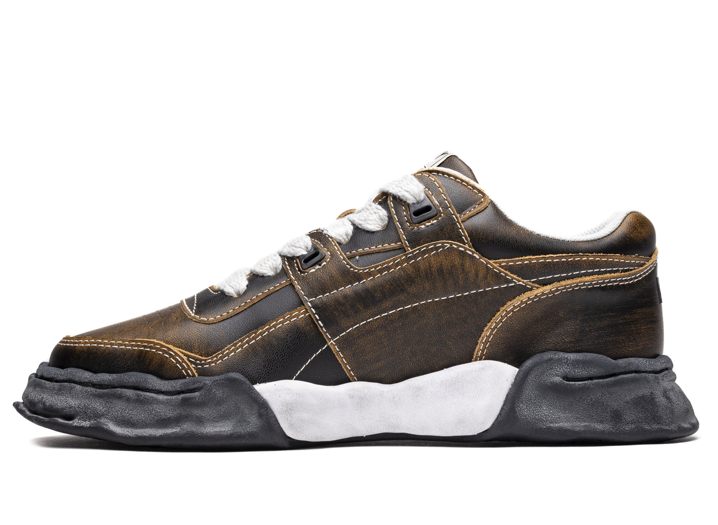 Maison Mihara Yasuhiro Leather Parker OG in Black