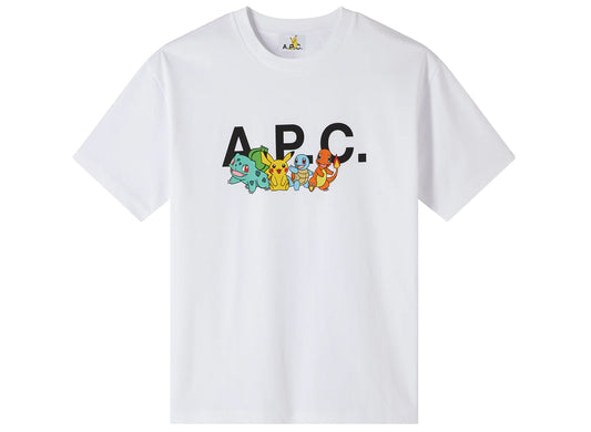 A.P.C. x Pokemon The Crew H T-Shirt in White