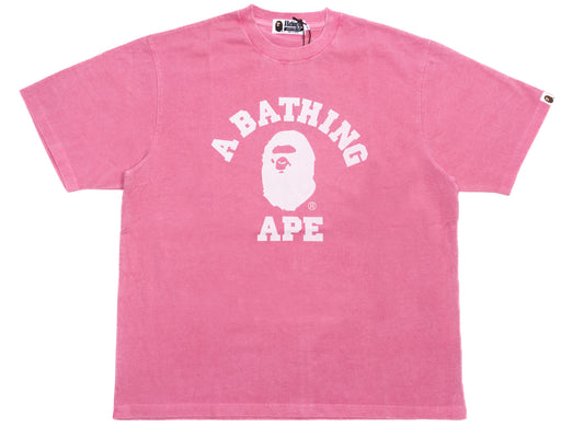 A Bathing Ape College Overdye Tee in Pink xld