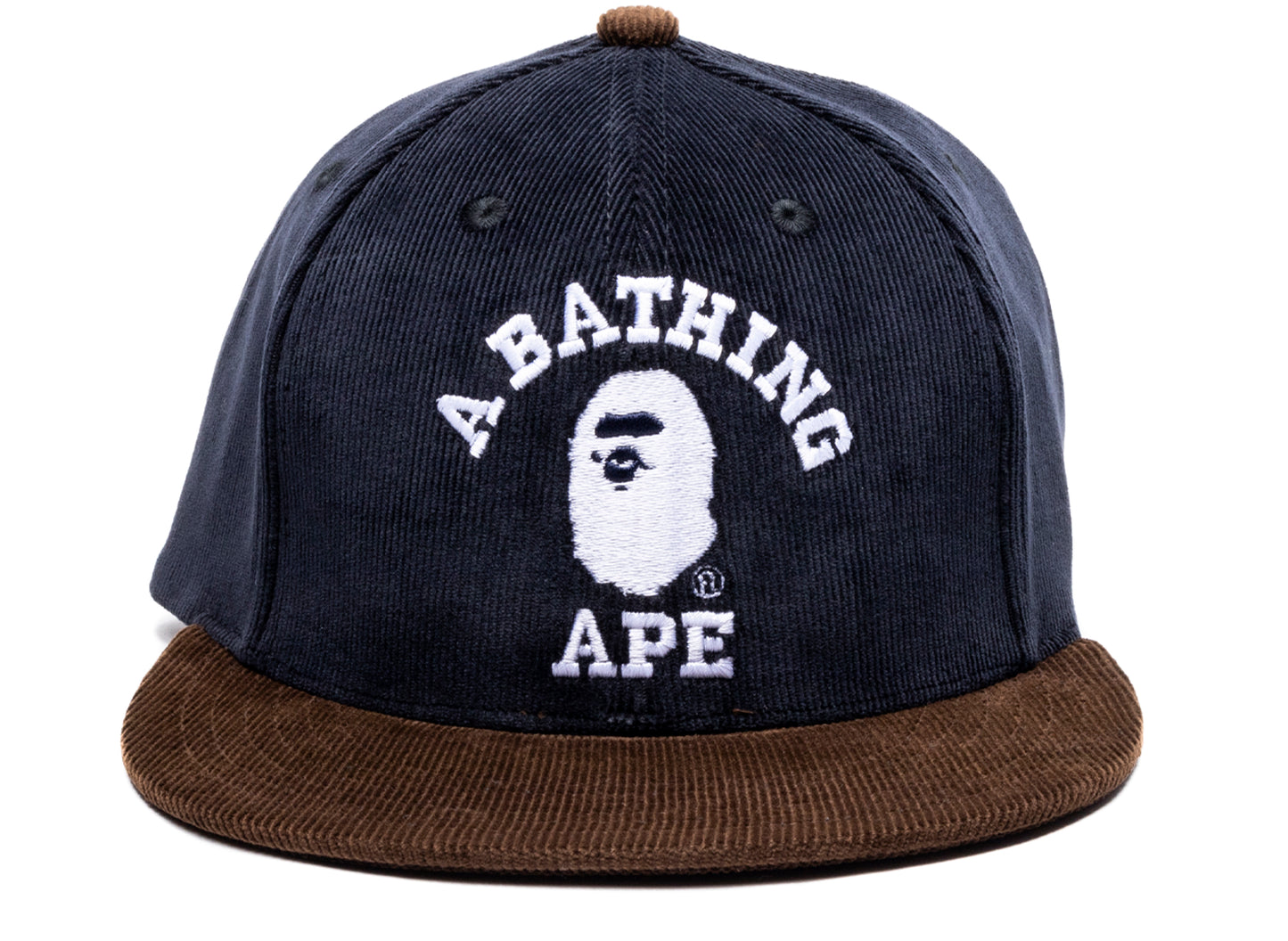 A Bathing Ape Corduroy College Snapback Cap