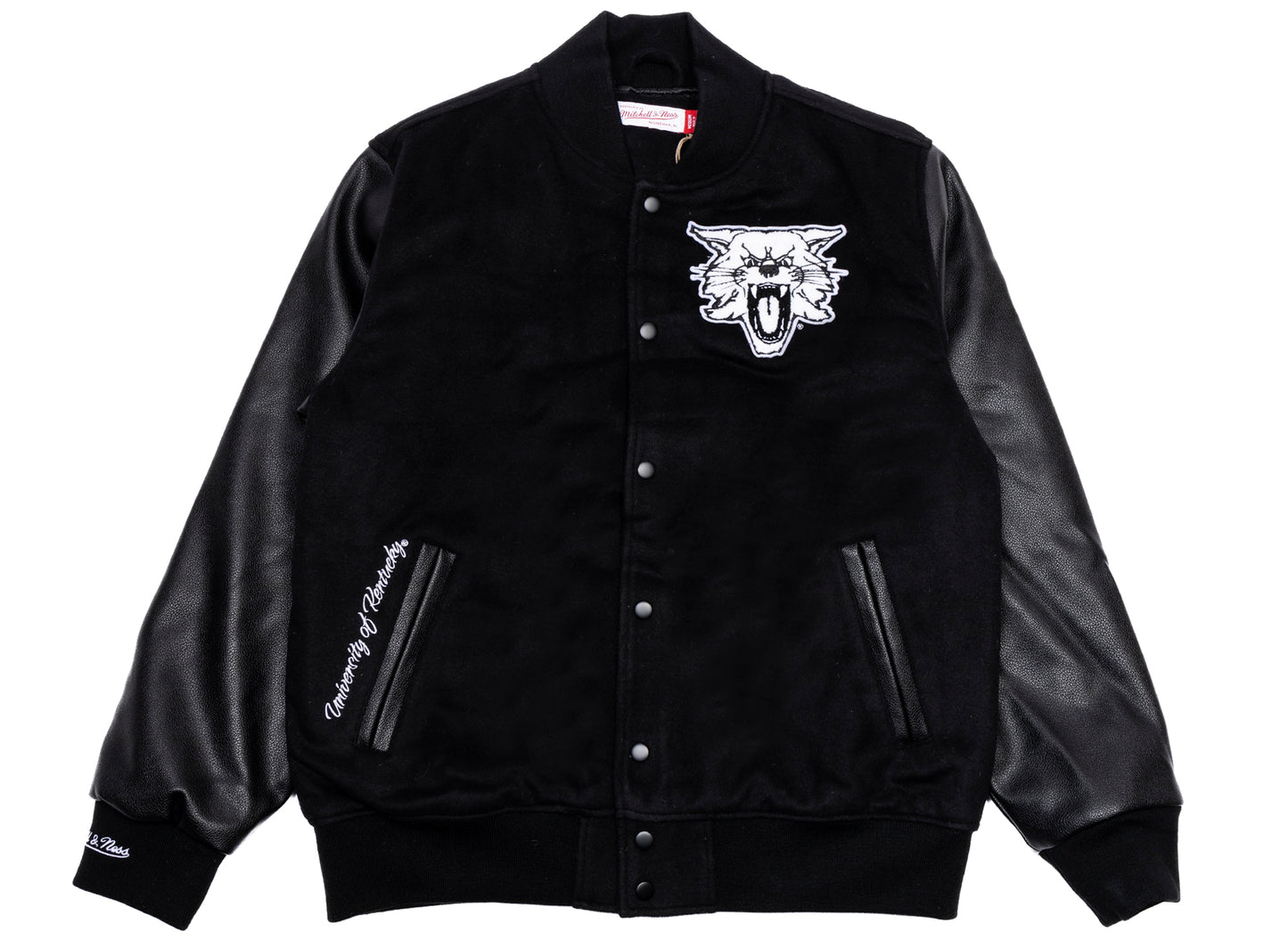 Mitchell & Ness NCAA Blackout Collection Kentucky Wildcats Varsity Jacket