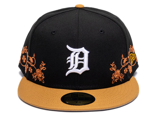 New Era Floral Vine Detroit Tigers Fitted Hat xld