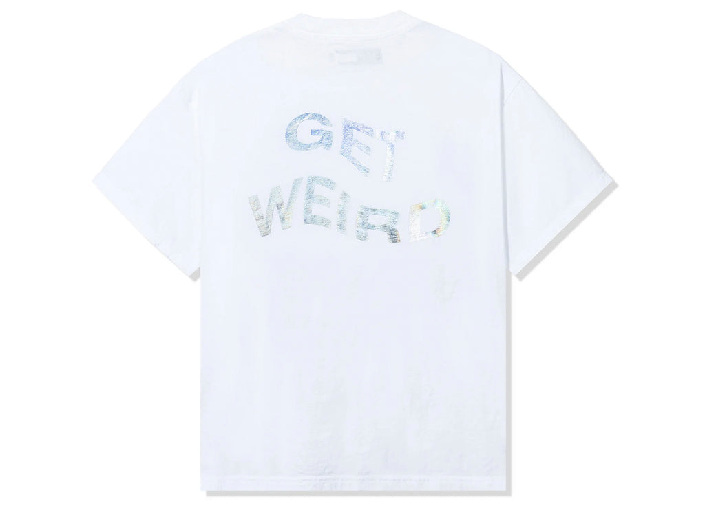 Anti Social Social Club Get Weird Hologram Tee in White