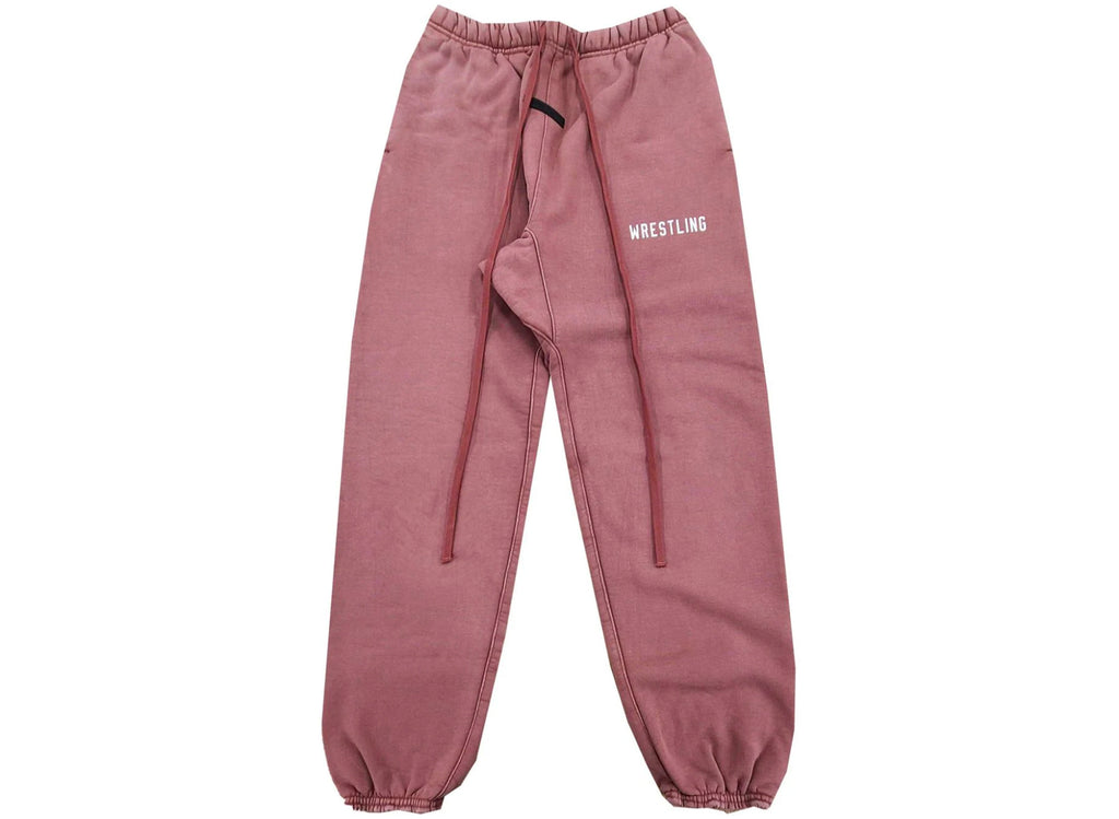 Fear of God Essentials Heavy Fleece Classic Sweatpants in Crimson