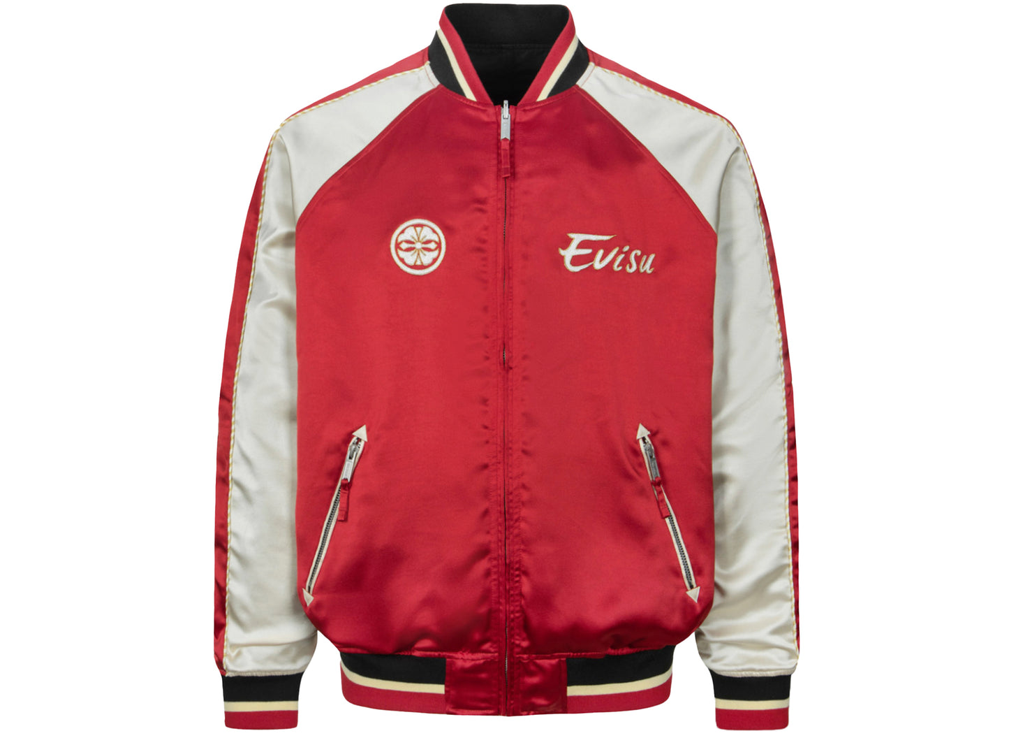 Evisu Seagull and the Great Wave Embroidered Reversible Loose Fit Souvenir Jacket