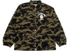 A Bathing Ape 1st Camo Nylon Tussah Coach Jacket in Green