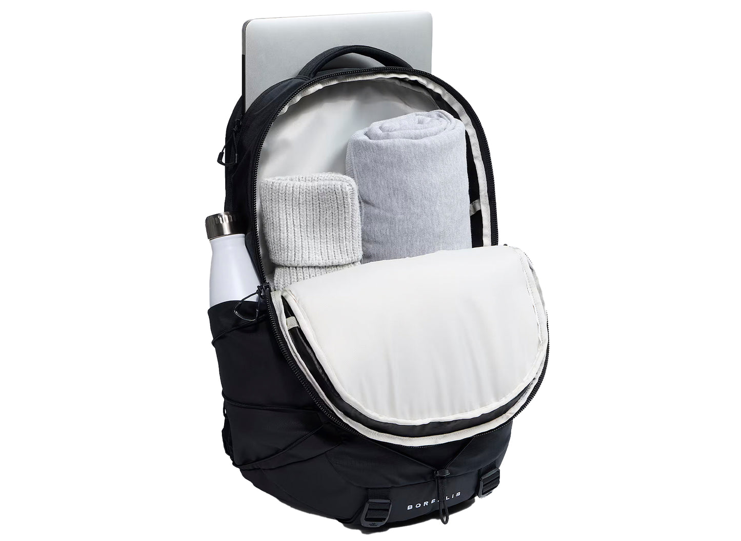 The North Face Borealis Patch Backpack in TNF Black / TNF White