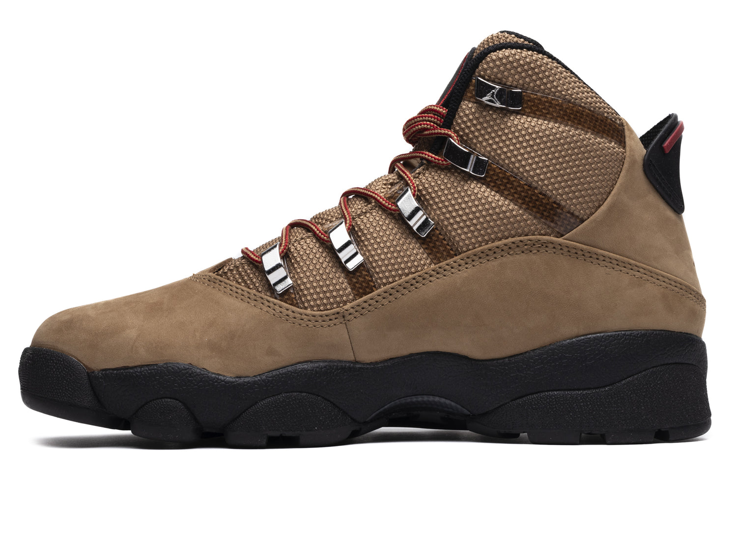 Jordan Winterized 6 Rings FV3826-202 in Rocky Tan, Varsity Red and Black - product view 3