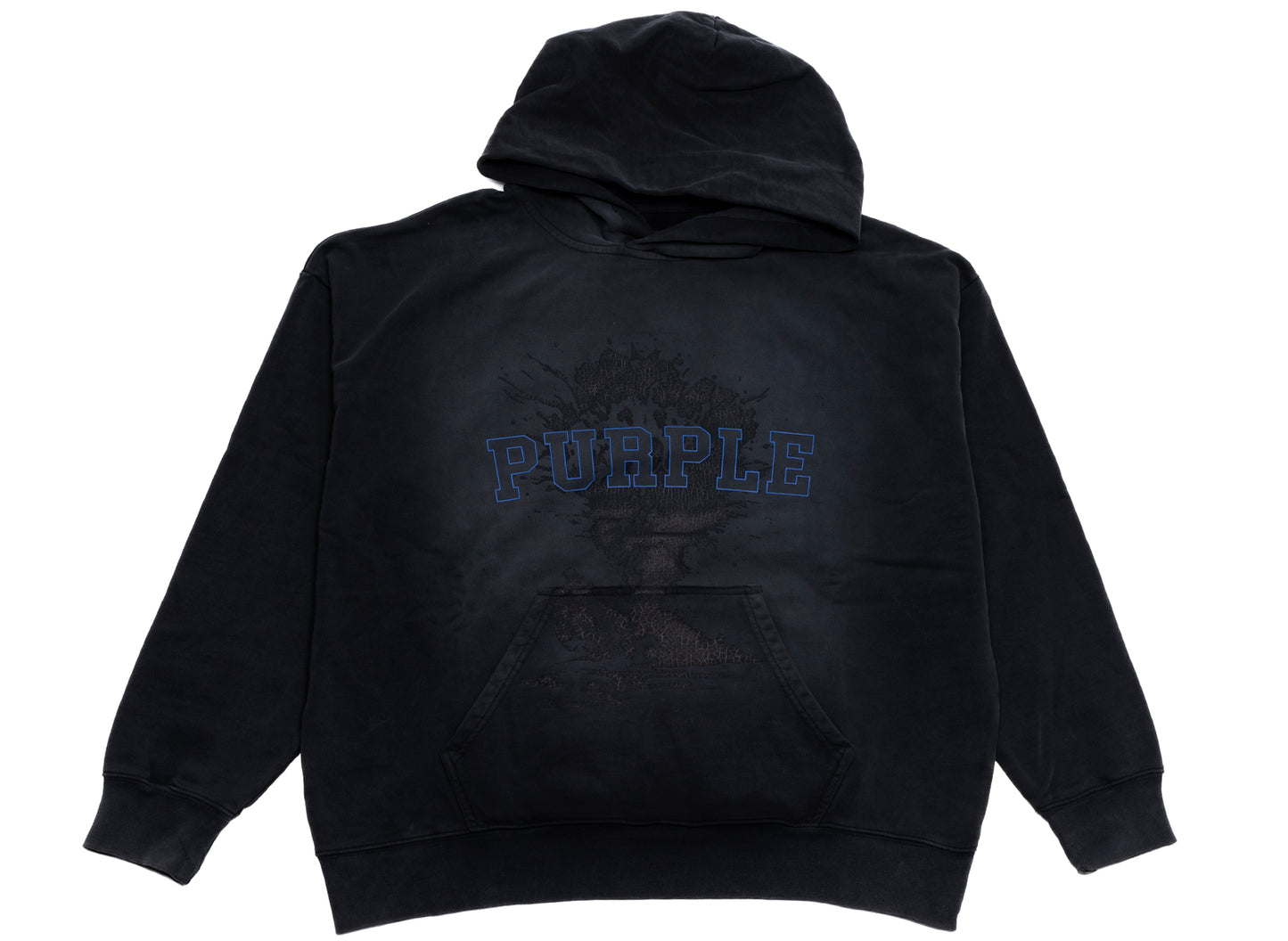 Purple Brand French Terry Arc Logo Pullover Hoodie