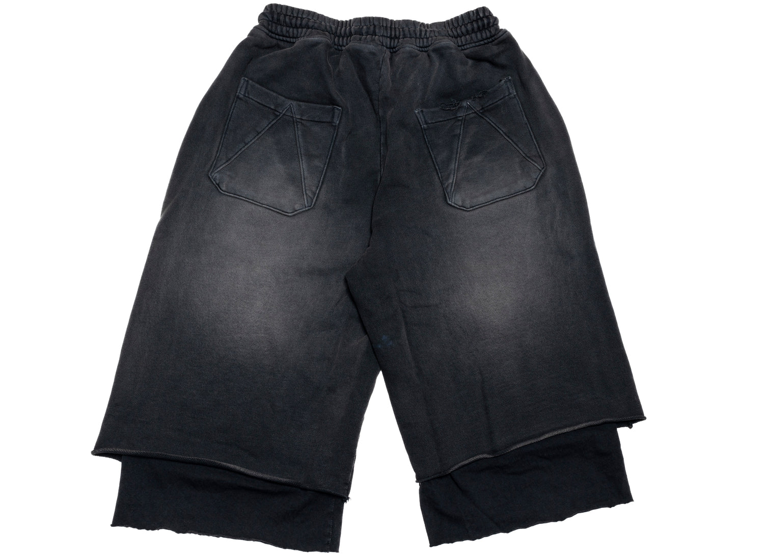 ASTRUM Double Layer 3QTR Sweats in a Rust Black colorway, men's shorts, view 2