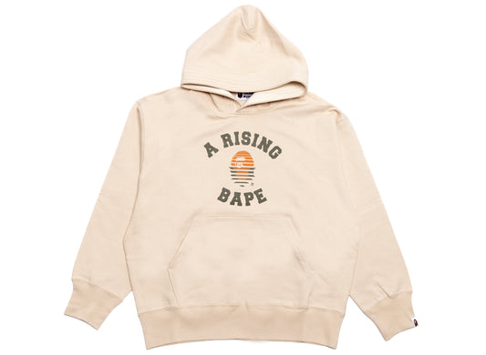 A Bathing Ape A Rising Bape Pullover Hoodie in Ivory xld