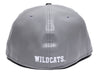 New Era Kentucky Wildcats 59FIFTY Leather Fitted Hat in Grey