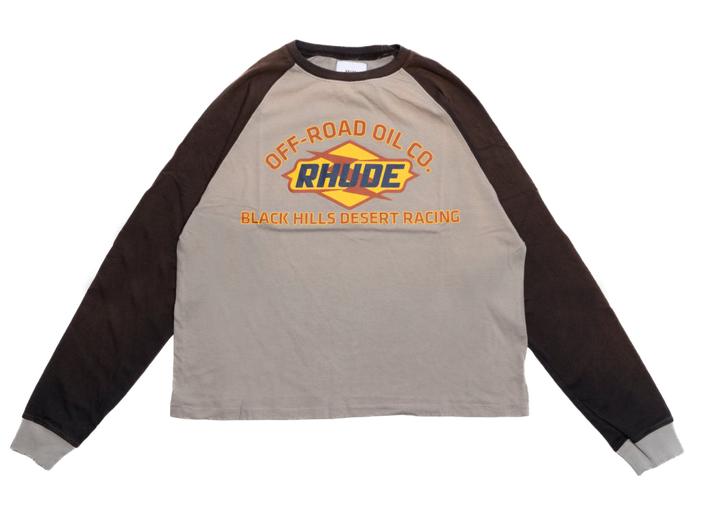 Rhude Black Hills Raglan L/S Tee