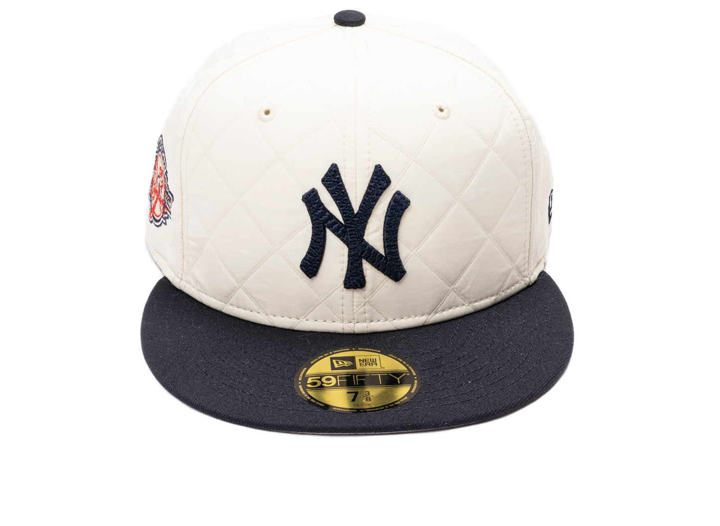 New Era New York Yankees 59Fifty Fitted Hat in White/Navy