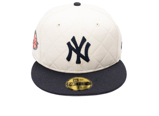 New Era New York Yankees 59Fifty Fitted Hat in White/Navy