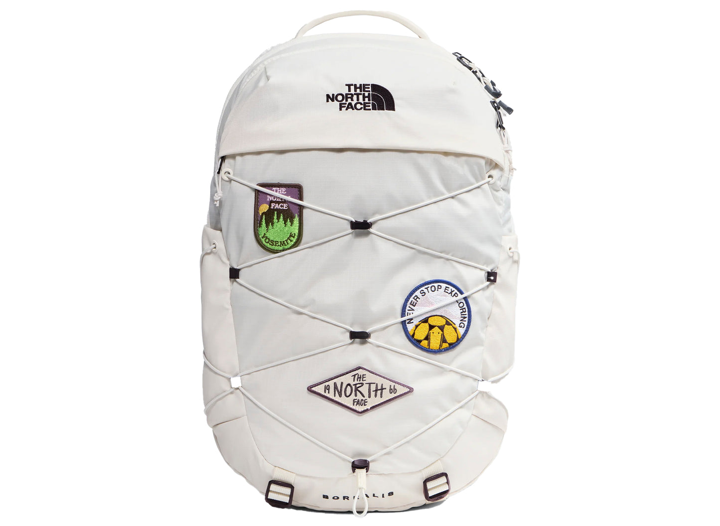 Women's The North Face Borealis Patch Backpack in White Dune