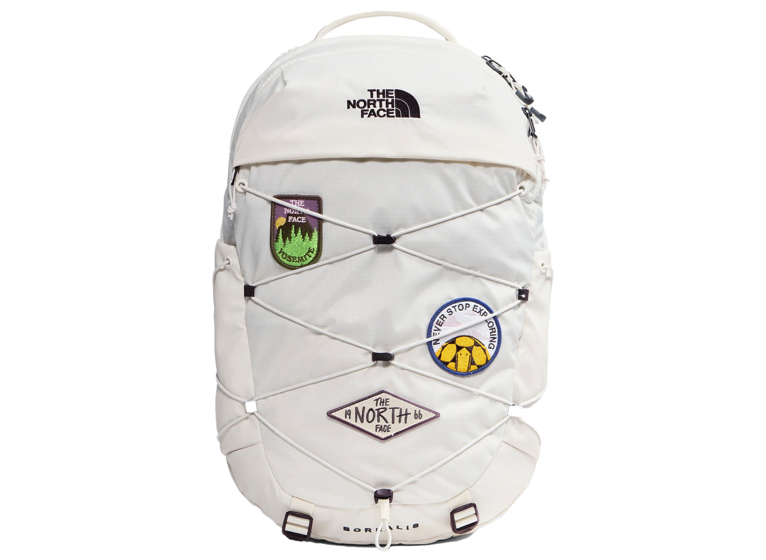 Women's The North Face Borealis Patch Backpack in White Dune – Oneness Boutique