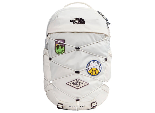 Women's The North Face Borealis Patch Backpack in White Dune