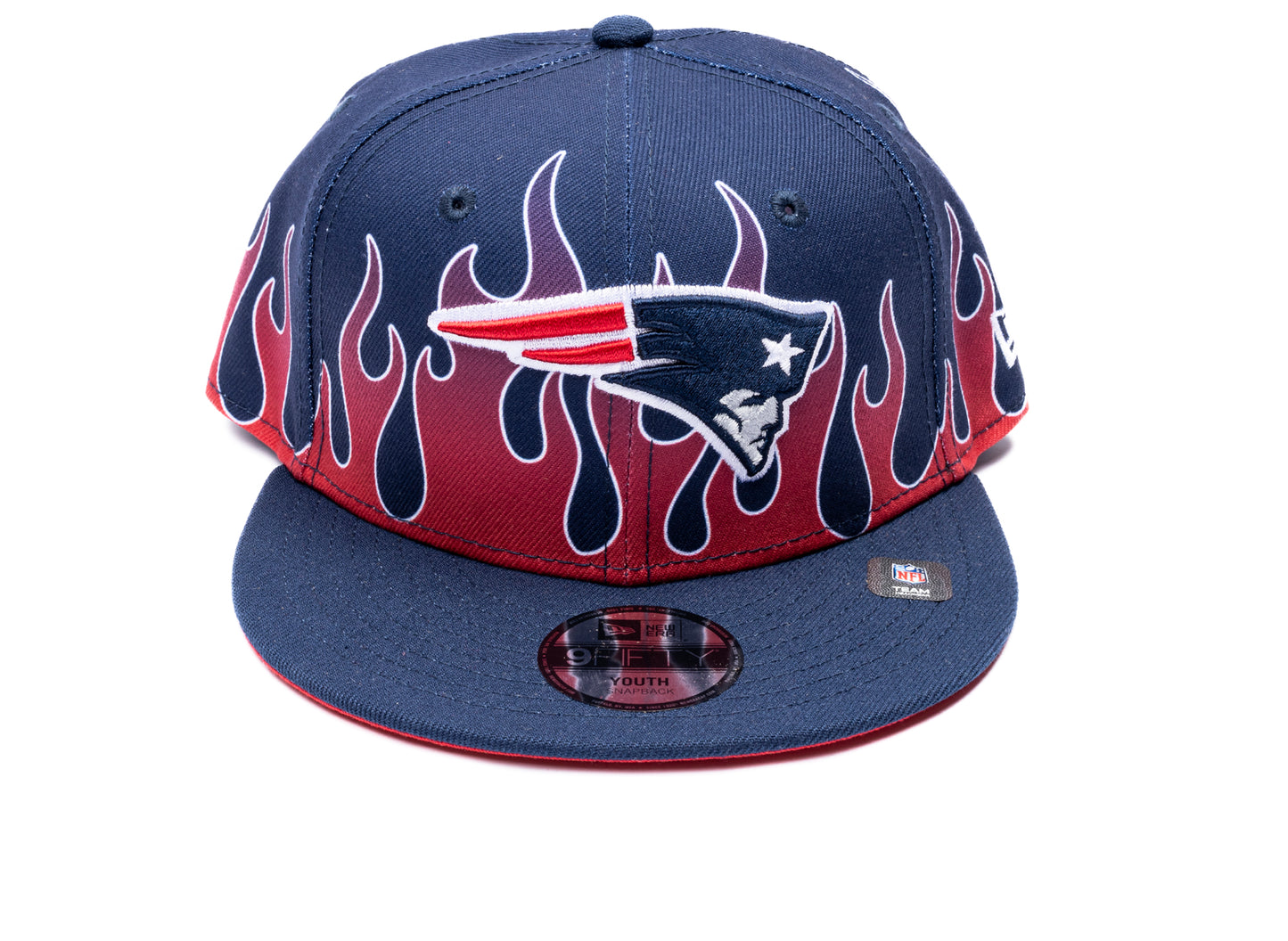 Kid's New Era Flames New England Patriots 9Fifty Hat