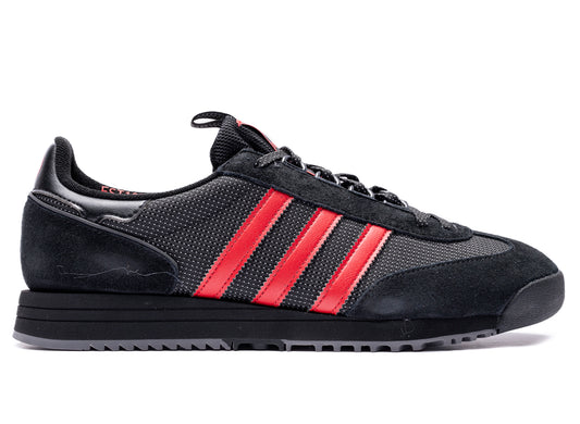 Adidas x Manchester United SPZL F.C. SL 83 in Core Black / Silver Metallic