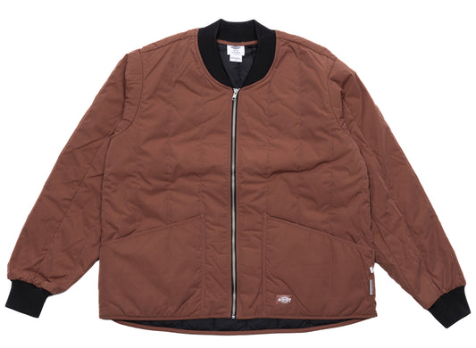 Dickies Insulated Quilted Jacket in Mahogany