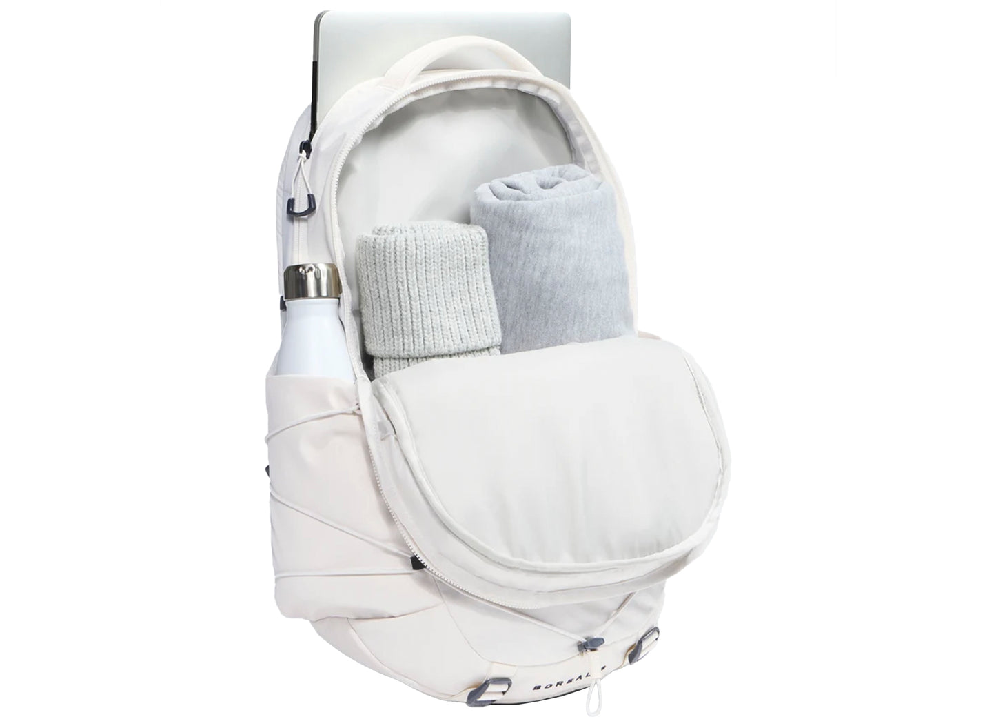 Women's The North Face Borealis Patch Backpack in White Dune