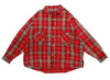 Saint Michael Flannel Shirt in Red