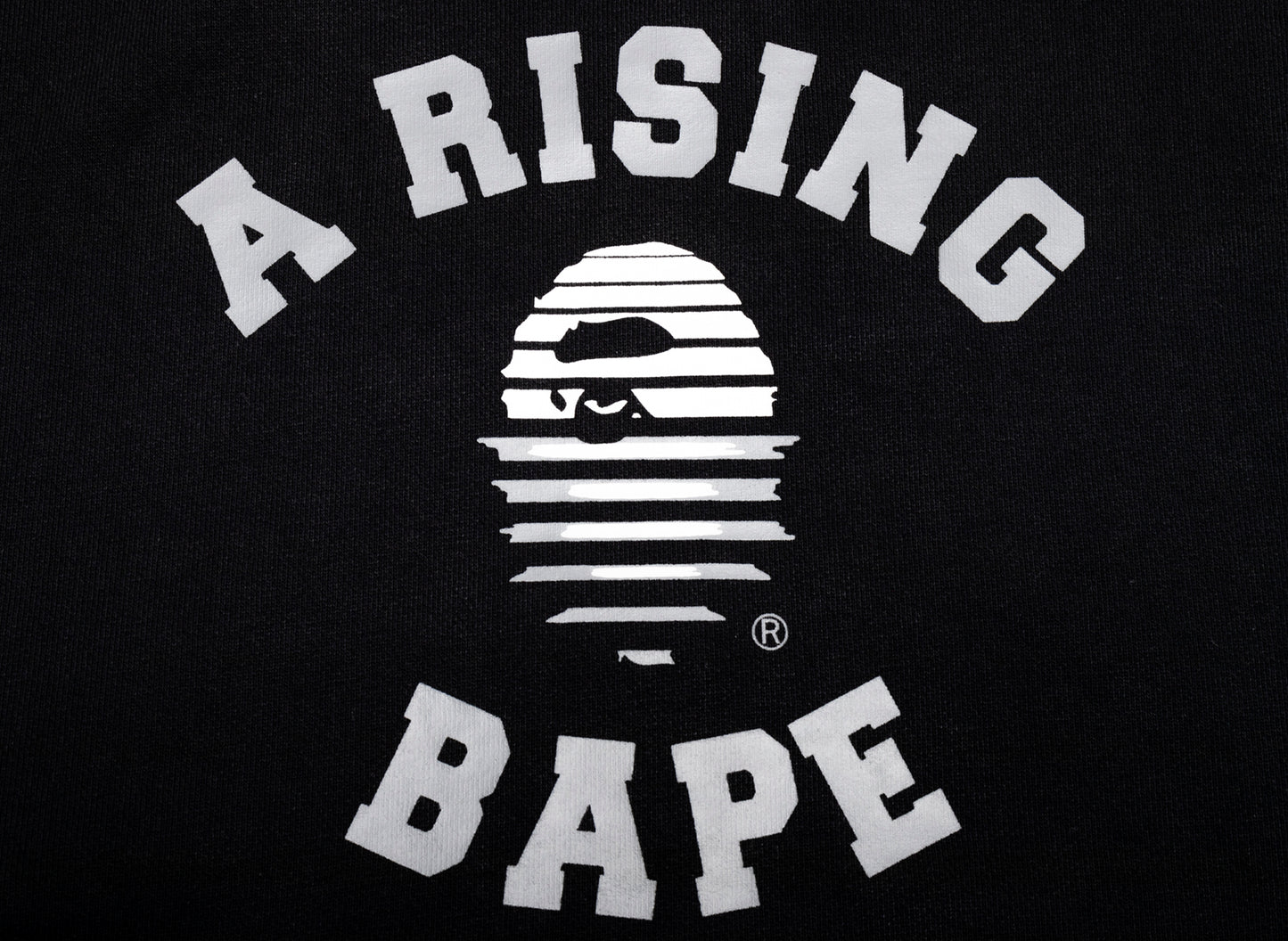 A Bathing Ape A Rising Bape Pullover Hoodie in Black xld