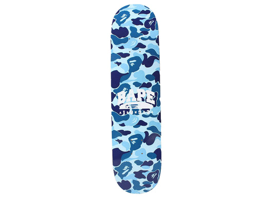 A Bathing Ape ABC Camo Skateboard in Blue xld