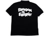 Comme des Garçons SHIRT x Fred Perry Energy is Freedom Polo Shirt in Black
