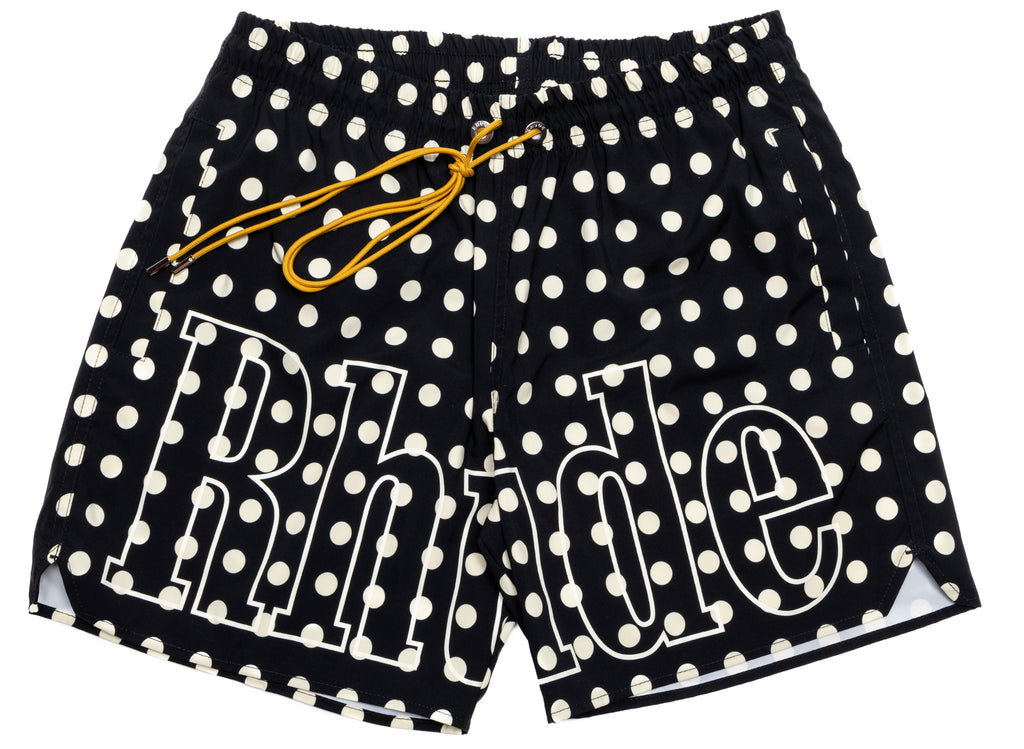 Rhude Logo Polka Dot Swim Shorts