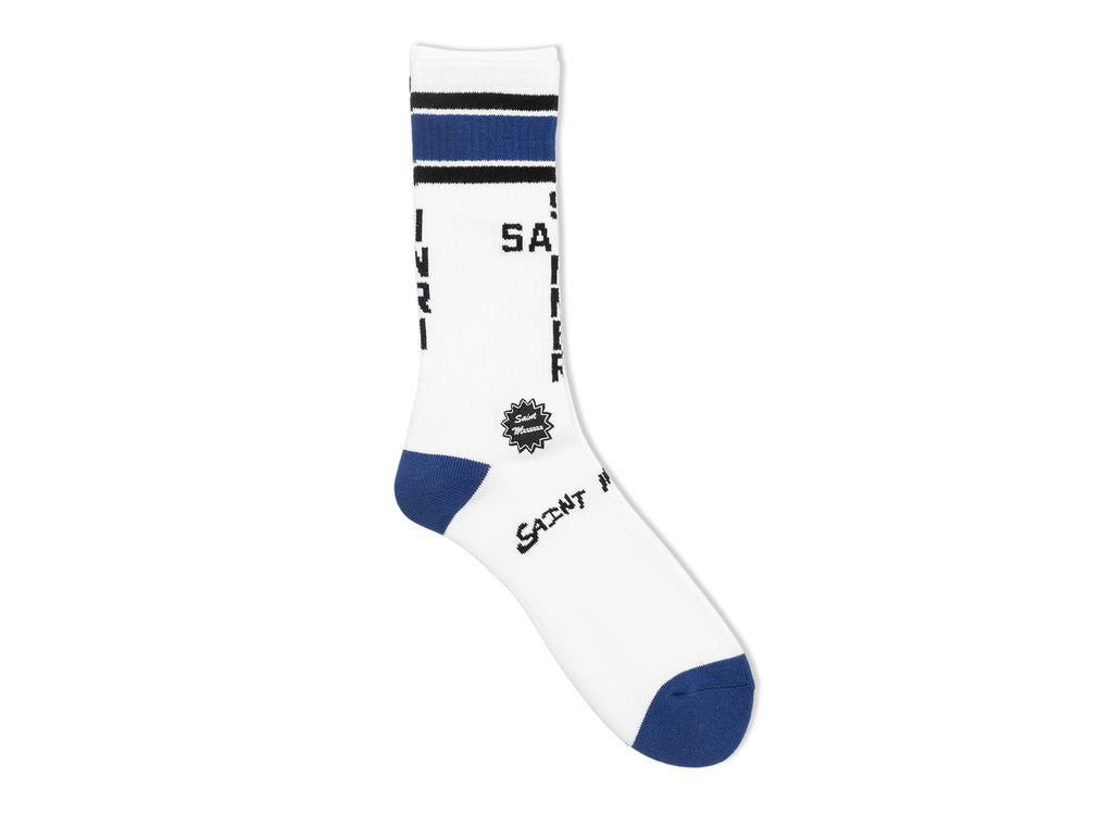 Saint Michael Saint Sinner Socks in Blue