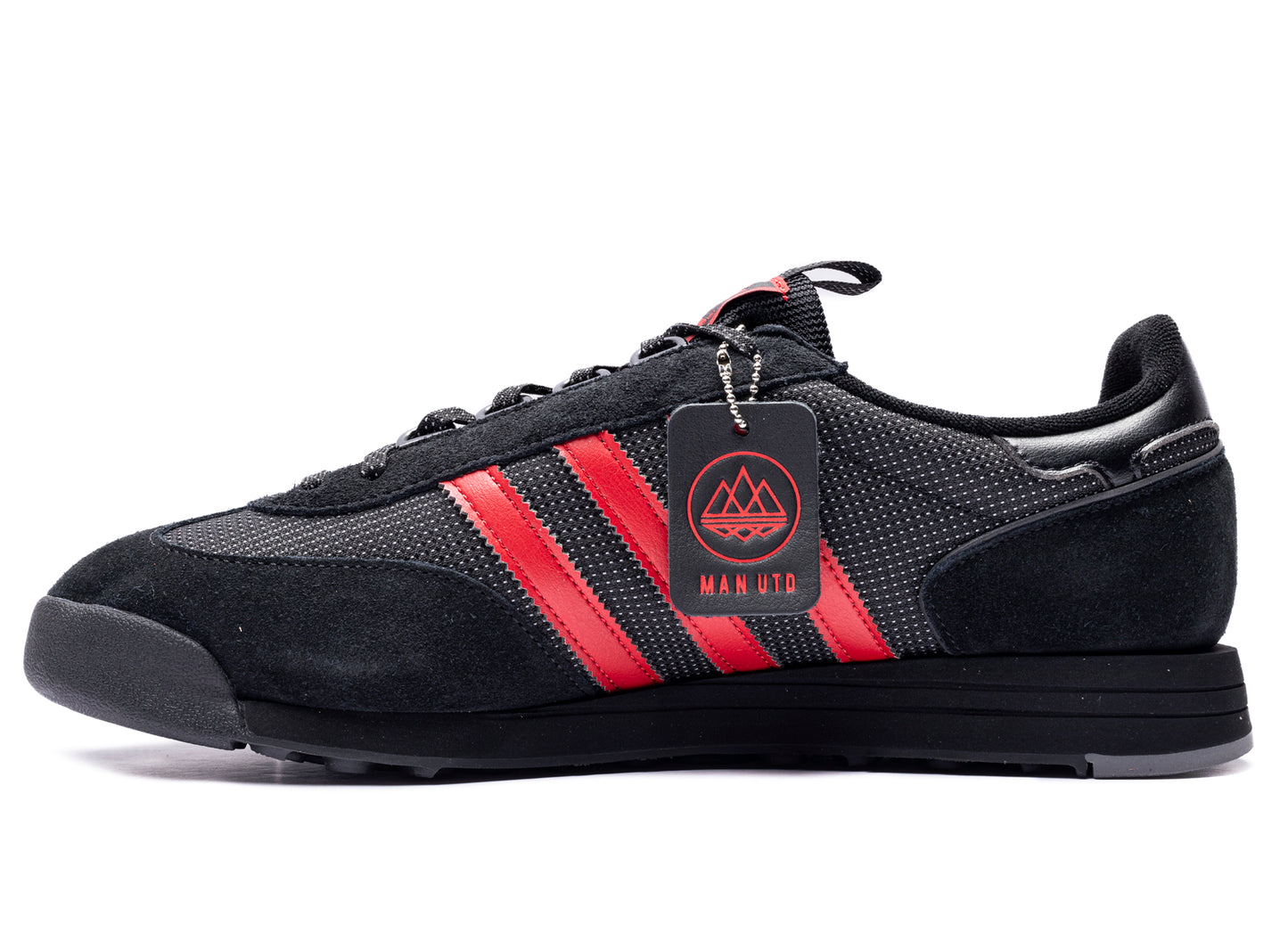 Adidas x Manchester United SPZL F.C. SL 83 in Core Black / Silver Metallic