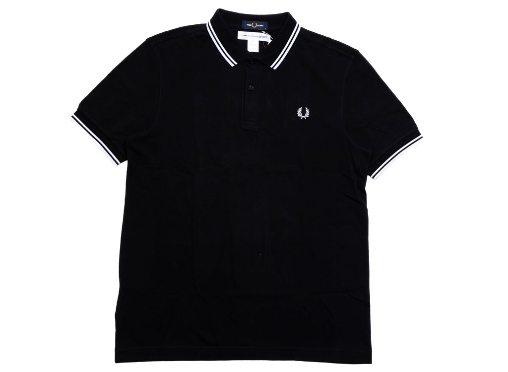 Comme des Garçons SHIRT x Fred Perry Strong Will Polo Shirt in Black