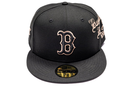 New Era MX Heritage Boston Red Sox 59Fifty Fitted Hat in team colors, unisex cap