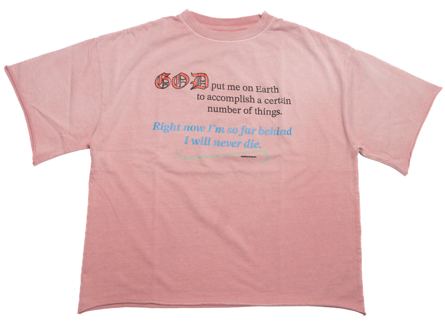 ASTRUM Distorted Faith Tee in a Plum colorway, men's T-shirt, view 1