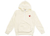 Comme des Garçons Play Men's Heart Hoodie 'Cream'