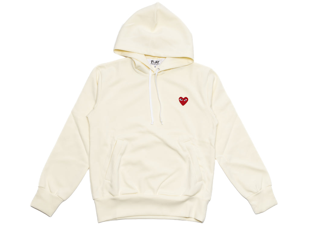 Comme des Garçons Play Men's Heart Hoodie 'Cream'