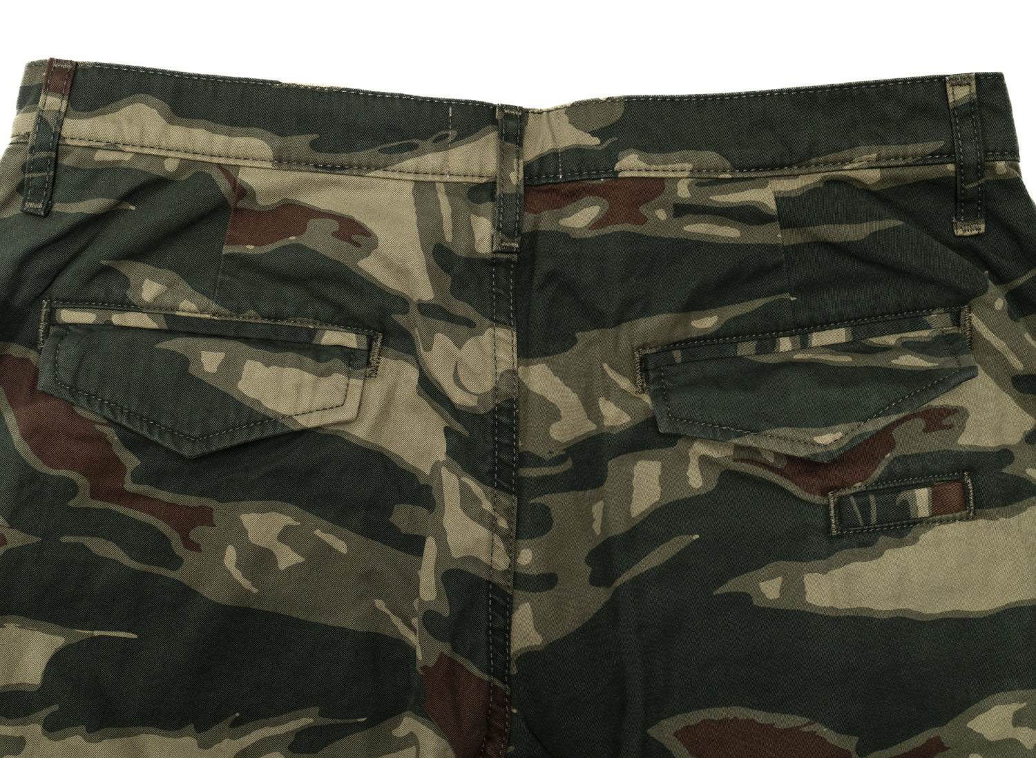 Rhude Tiger Camo Cargo Pants in Green xld Oneness Boutique