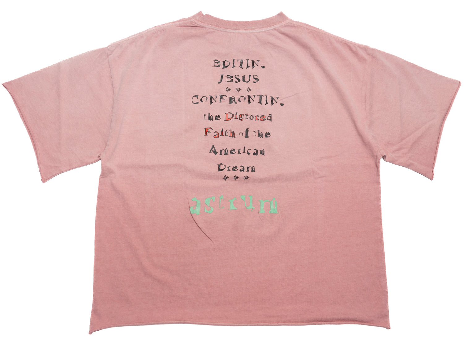 ASTRUM Distorted Faith Tee in a Plum colorway, men's T-shirt, view 2