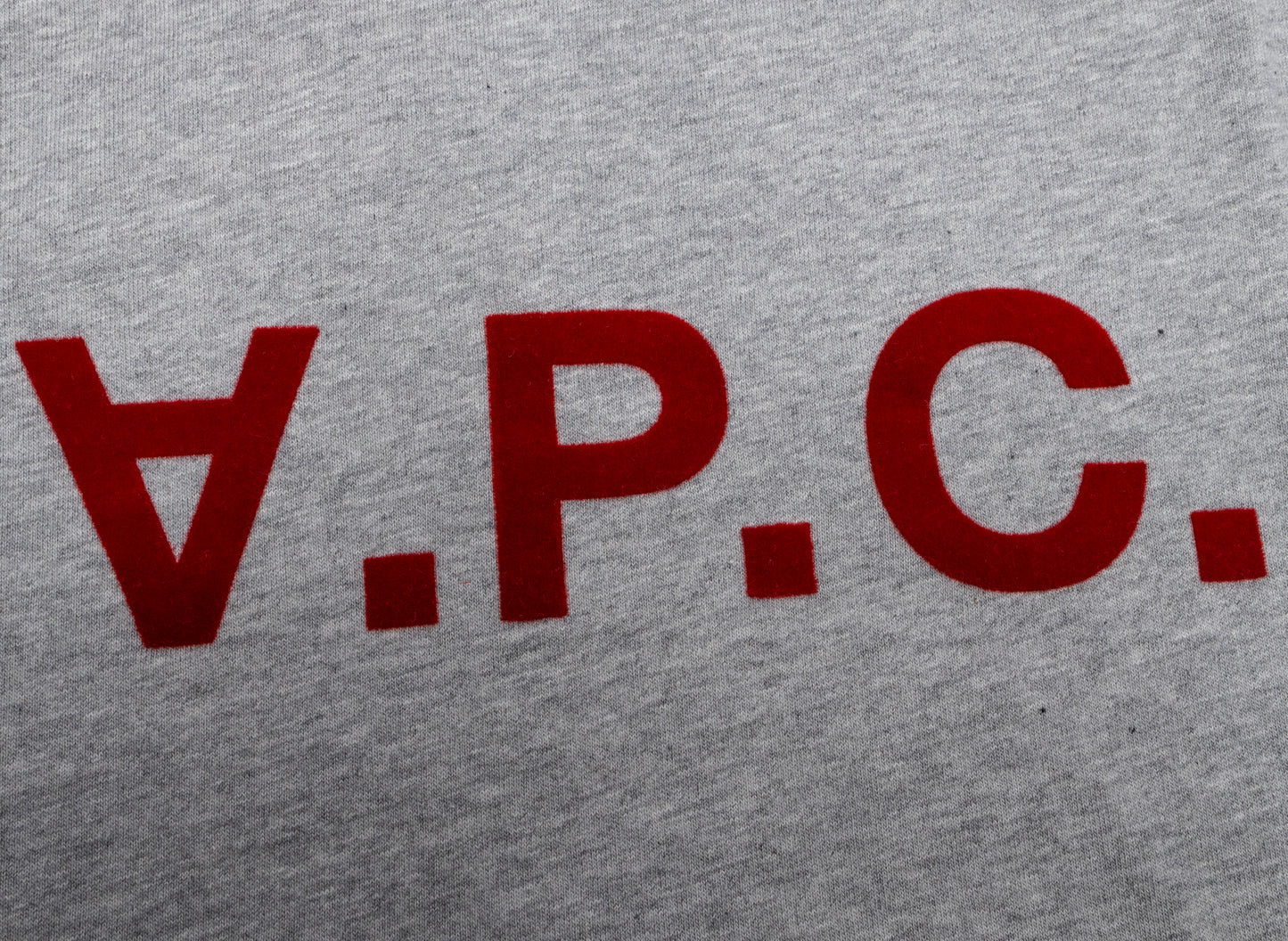 A.P.C. VPC Color H T-Shirt in Grey/Red