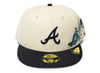 New Era Tonal Florals Atlanta Braves Fitted Hat