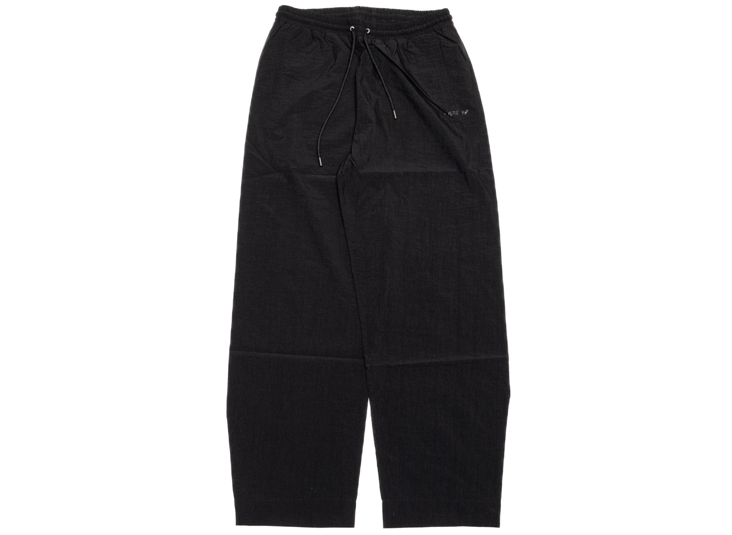 OFF-WHITE Glossy Arrow Nylon Relax Trackpant in Black