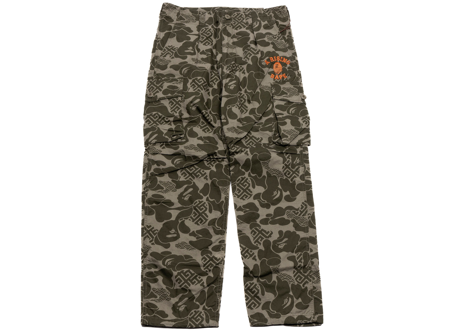 A Bathing Ape Asia Camo Army Pants in Olive