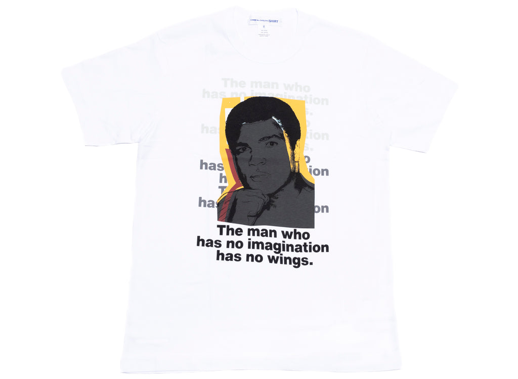 Comme des Garçons SHIRT Muhammed Ali Knit T-Shirt in White