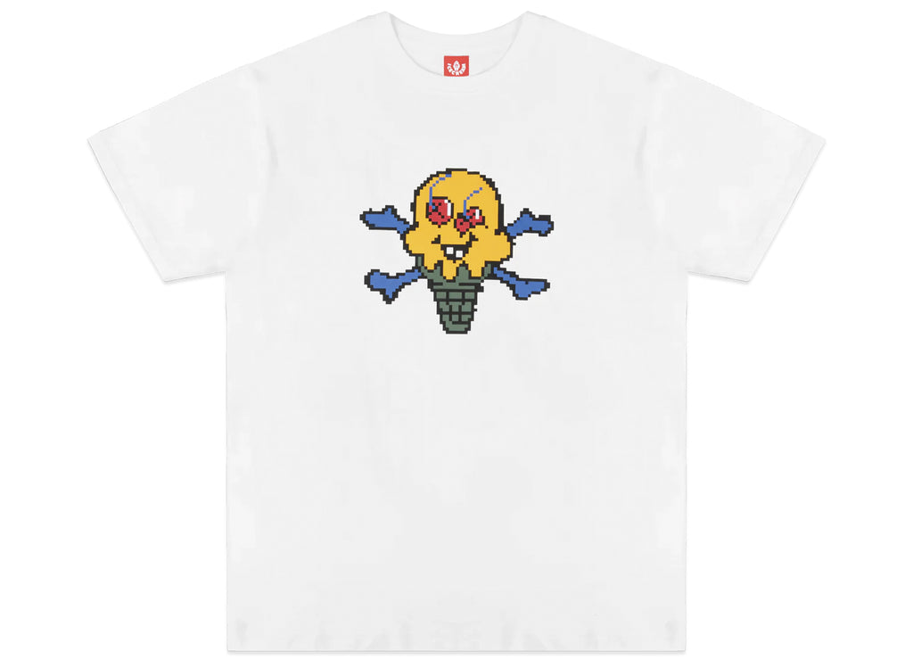 Ice Cream Pixel S/S Tee in White