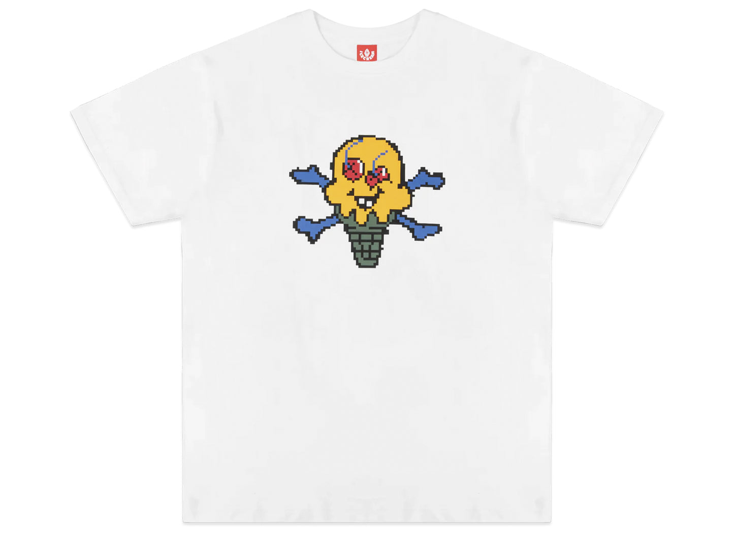 Ice Cream Pixel S/S Tee in White
