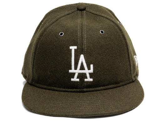 New Era New Los Angeles Dodgers Wool Fitted Hat in Green