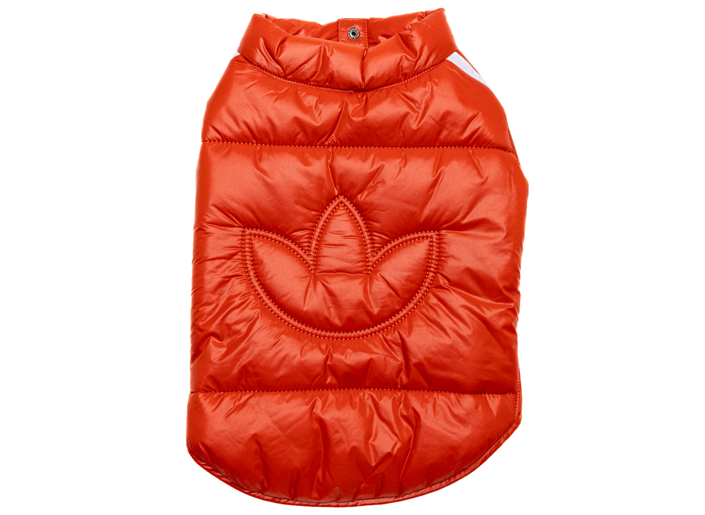 adidas Pet Padded Vest in Preloved Red / White