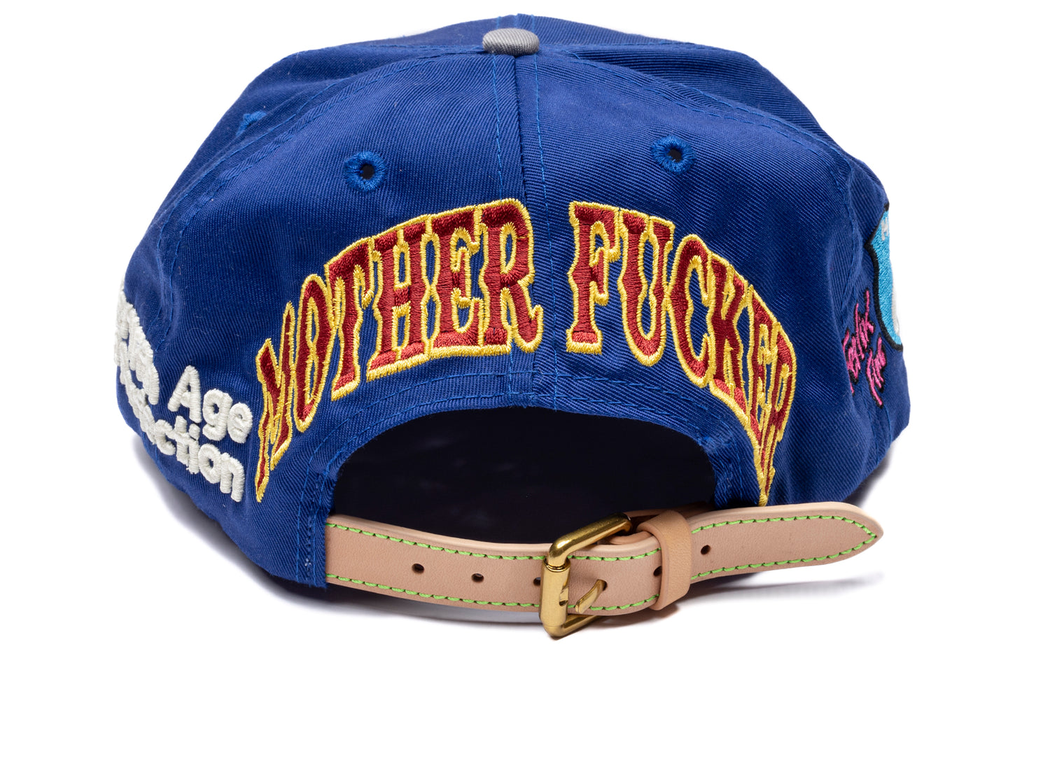 Better With Age Ass Vintage Hat in multi-color, a one-of-one handmade unisex cap, view 3